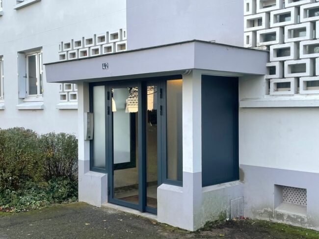 Menuiserie sas entrée immeuble Nantes