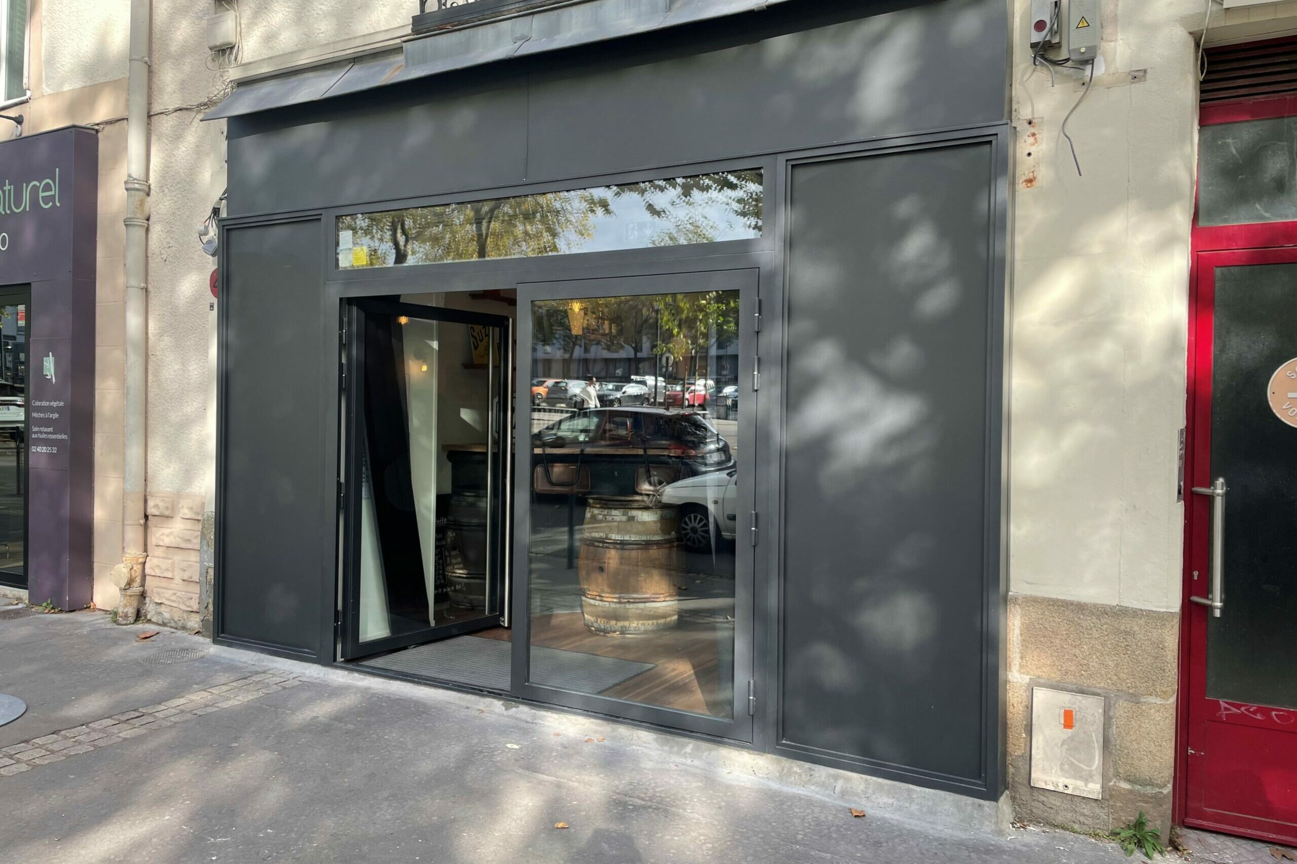 Devanture de boutique à Nantes